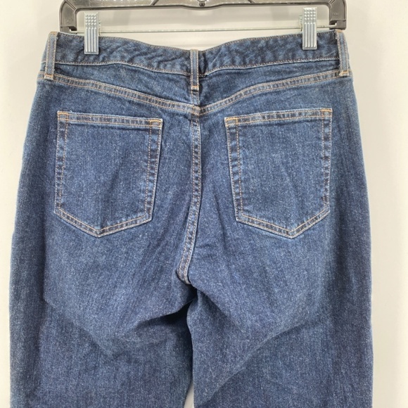 Eddie Bauer Jeans Women's Size 10 Specially Died Blue Denim Button Zip Closure - Picture 8 of 14